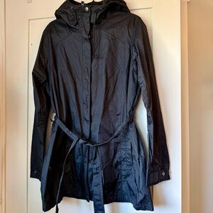 Columbia Women's Black Hooded Water Resistant Trench Shell